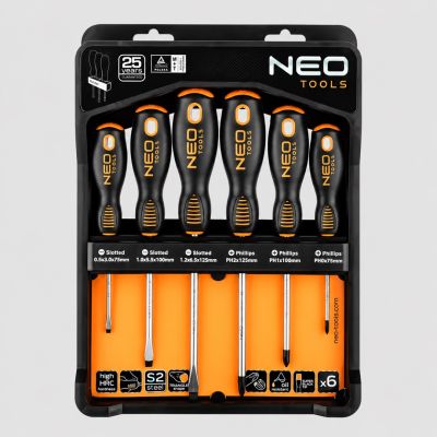 NEO TOOLS Zestaw wkrętaków, 6 szt.