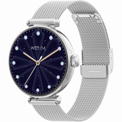 3. Smartwatch Gravity Srebrno Biały 2 Paski GT26-8