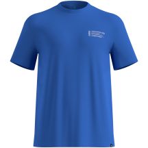 Koszulka z krótkim rękawem męska ODLO T-shirt crew neck s/s COTTON BLEND UNLIMITED niebieska