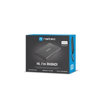 3. Obudowa NATEC Rhino GO NKZ-0941 (2.5"; USB 3.0; Aluminium; kolor czarny)