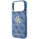 6. Etui Guess 4G & Big Strass Logo na iPhone 18 Pro Max / 17 Pro Max - niebieskie