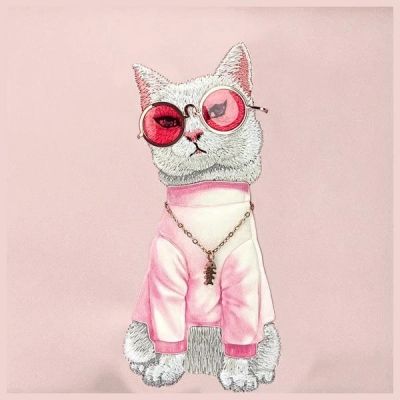 3. Torba na ramię Nimmy Crossbody Glasses Cool Cat - różowa