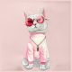 3. Torba na ramię Nimmy Crossbody Glasses Cool Cat - różowa
