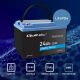3. Qoltec Akumulator LiFePO4 Litowo-Żelazowo-Fosforanowy | 12.8V | 24Ah | 307.2Wh | BMS