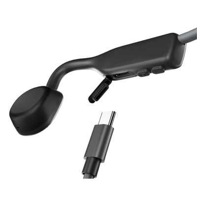 10. Słuchawki bezprzewodowe kostne Shokz OpenMove USB-C szare