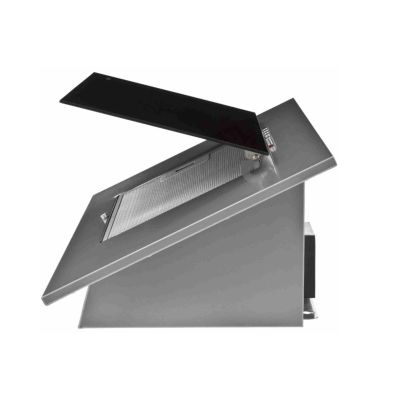 5. Okap kominowy AKPO WK-4 NERO ECO 60 SZARY / CZARNA SZYBA