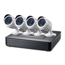 LevelOne CCTV 8-kanałowy zestaw 2MP/IP66/H.264/1x3.5"/IR-30m biały
