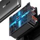 8. Ładowarka GaN Baseus Cube Pro 65W 2x USB-C USB-A - czarna
