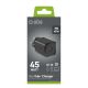 3. Ładowarka sieciowa SBS TETRGAN1C45W 45W GaN USB-C z Power Delivery - czarna