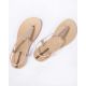 5. Ipanema Sandal Class sandały japonki damskie lekkie beżowe ze złotym