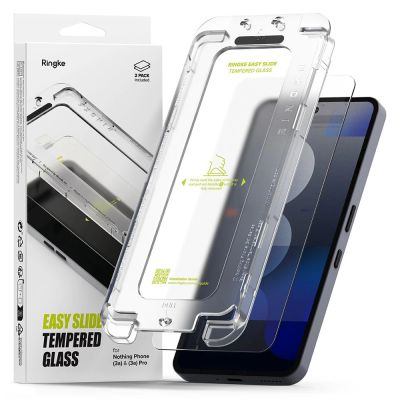 Szkło hartowane Ringke Easy Slide 2-pack na Nothing Phone 3A / 3A Pro - przezroczyste