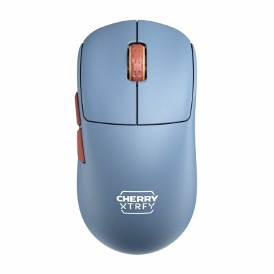9. Mysz CHERRY XTRFY M68 bezprzewodowa, niebieska mysz bezprzewodowa