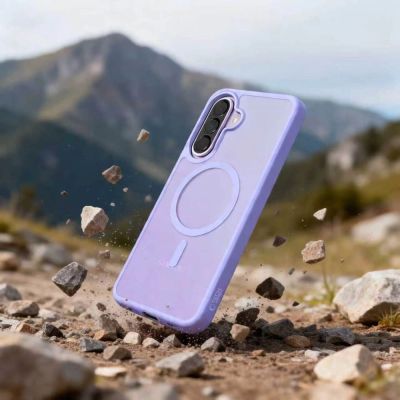 7. Etui Tech-Protect Magmat MagSafe na Samsung Galaxy A36 / A56 / A37 5G - fioletowe matowe