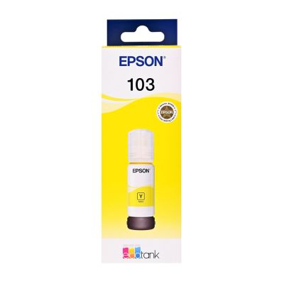 4. Tusz Epson C13T00S44A (oryginał 103; 65 ml; żółty)