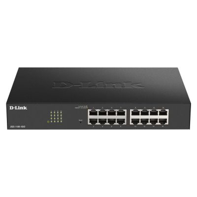 D-Link DGS-1100-16V2 switch zarządzalny L2 Gigabit Ethernet (10/100/1000) Czarny