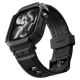 3. Pasek z obudową Spigen Rugged Armor Pro na Apple Watch 42 mm - czarny matowy