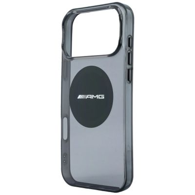 6. Etui Mercedes AMG IML Transparent Bicolor Block MagSafe na iPhone 18 Pro Max / 17 Pro Max - czarne