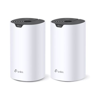 2. TP-LINK | System Wi-Fi AC1900 dla całego domu | Deco S7 (2 sztuki) | 802.11ac | 10/100/1000 Mbit/s | Porty Ethernet LAN (RJ-45) 1 | Obsługa siatki: Tak | MU-MiMO Tak | Brak komórkowego połączenia szerokopasmowego | Typ anteny: Wewnętrzna