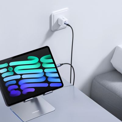 4. Kabel Ugreen US535 USB-C / USB-C PD 240W 5A 1m - szary
