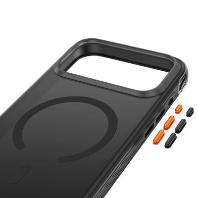 5. Etui Tech-Protect MagAir MagSafe CC na iPhone 18 Pro / 17 Pro - czarne matowe