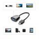3. Ugreen kabel przewód przejściówka adapter jednokierunkowy z HDMI (męski) do VGA (żeński) FHD czarny (MM105 40253)