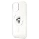 6. Etui Karl Lagerfeld Karl&Choupette Glitter MagSafe na iPhone 15 Plus - przezroczyste