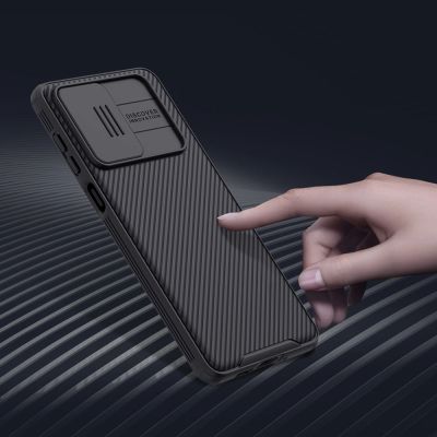 13. Nillkin CamShield Pro Case pancerne etui pokrowiec osłona na aparat kamerę Samsung Galaxy A73 niebieski