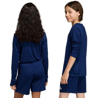 10. Koszulka dla dzieci adidas Entrada 26 Long Sleeve Jersey granatowa KF5877