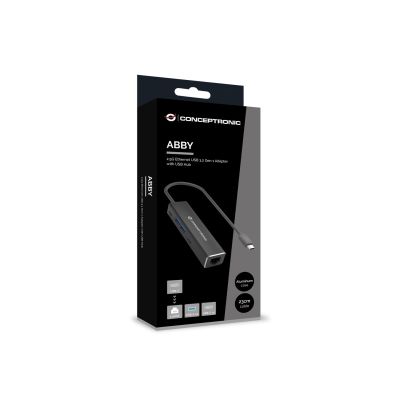 4. Conceptronic ABBY14B stacja dokująca Przewodowa USB 3.2 Gen 1 (3.1 Gen 1) Type-C Szary