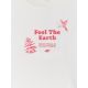 6. T-shirt regular z nadrukiem damski 4F 4FRSS26TTSHF3704-11S