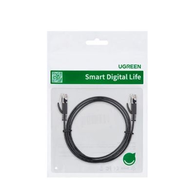 5. Kabel Ugreen NW102 50178 płaski sieciowy LAN Ethernet Cat. 6 10m - czarny