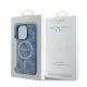 8. Etui Guess 4G Ring Classic Logo MagSafe na iPhone 16 Pro - niebieskie