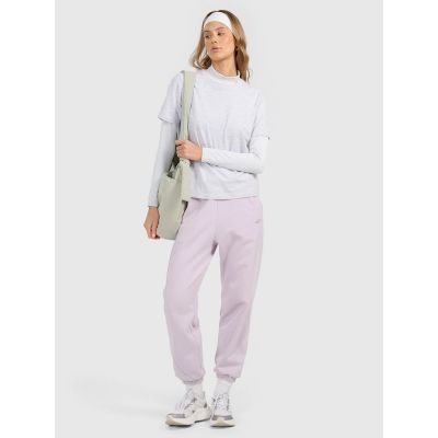 6. T-shirt regular gładki damski 4F 4FRMM00TTSHF3617-27M