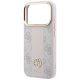 6. Etui Guess 4G with Stripe Round and Classic Logos MagSafe na iPhone 17 Pro / 18 Pro - różowe