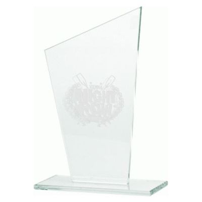 9. Trofeum szklane grawerowane