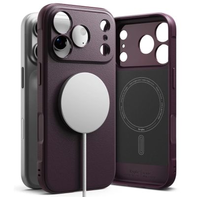 Etui Ringke Onyx Magsafe na iPhone 18 Pro / 17 Pro - burgundowe