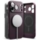 Etui Ringke Onyx Magsafe na iPhone 18 Pro / 17 Pro - burgundowe
