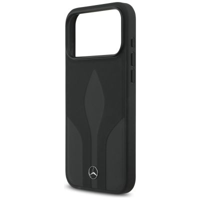 6. Etui Mercedes Leather The Move MagSafe na iPhone 17 Pro Max - czarne