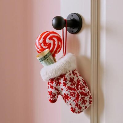 5. ZAWIESZKA RĘKAWICZKA NA PREZENTY 12CM BIAŁA