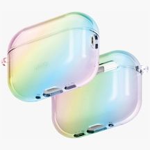 Etui UNIQ Iridescia Hang Case na AirPods Pro 3 - przezroczysto-wielokolorowe