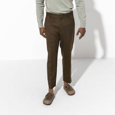 4. Chodaki damskie/męskie Birkenstock Boston Tabacco Brown olejowana skóra klapki narrow wąskie (0960813)