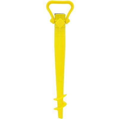 2. BAZA MOCOWANIE DO PARASOLA PLASTIKOWA WKRĘCANA 39CM ŻÓŁTA