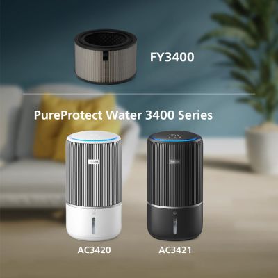 4. Filtr HEPA Philips FY3400/30 PureProtect Woda Szary 3400 Seria