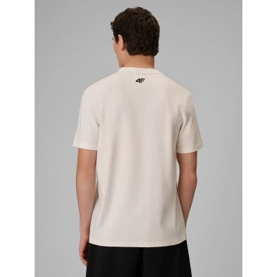 2. T-shirt regular gładki męski 4F | Robert Lewandowski RL9KSS26TTSHM3937-11S