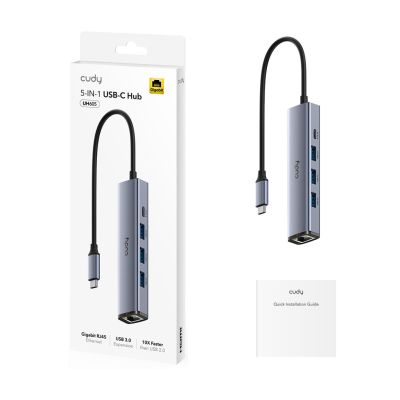 2. CUDY UH605 Hub 5-IN-1 USB z GbE