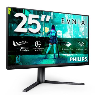 22. Philips Evnia 3000 25M2N3200U/00 monitor komputerowy 62,2 cm (24.5") 1920 x 1080 px Full HD LCD Szary
