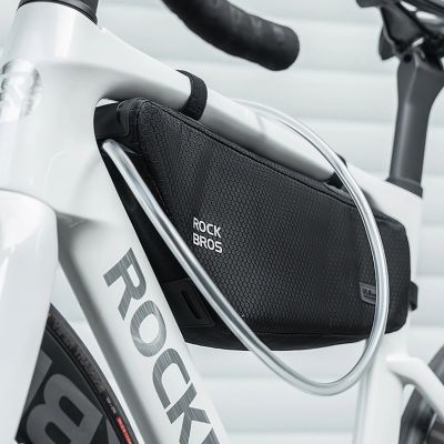6. Torba rowerowa Rockbros na ramę pod rurę górną 2,9l - czarna