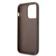 7. Etui Guess 4G Big Metal Logo do iPhone 15 Pro Max - brązowe
