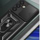 4. Etui pancerne Hybrid Armor Camshield z osłoną aparatu i metalowym ringiem do Samsung Galaxy S25 - czarne