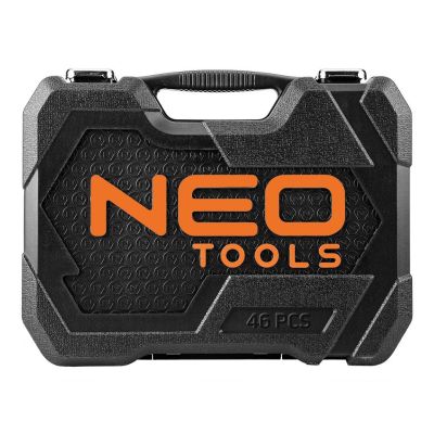 2. Zestaw nasadek przelotowych 1/4" + 3/8", 46 szt.